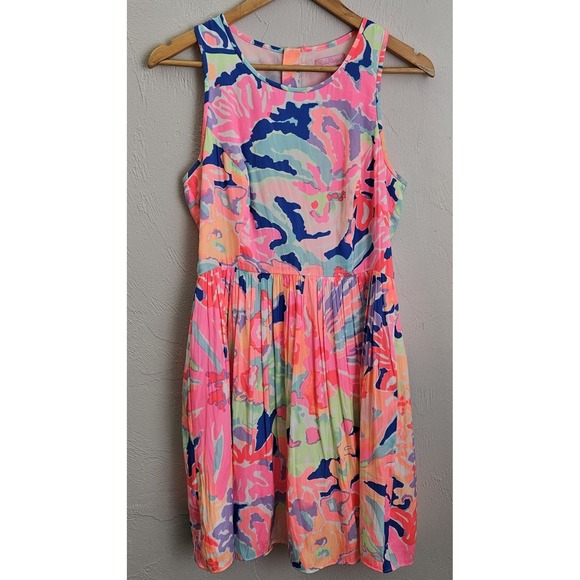 Lilly Pulitzer Dresses & Skirts - Lilly Pulitzer Kassia Mini Dress Women's Size 4 Playa Hermosa Floral Fit & Flare